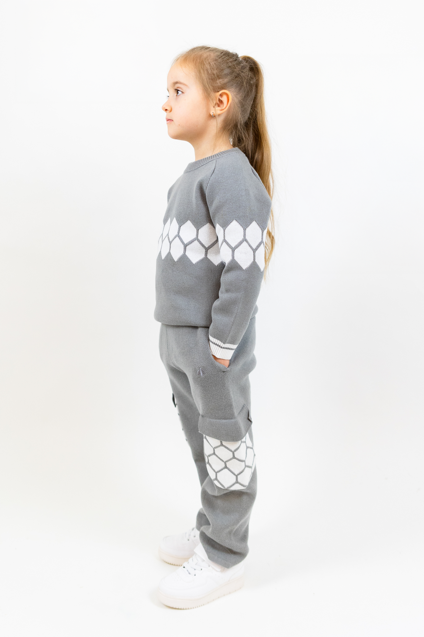 Soft Knitted Honeycomb Sweater