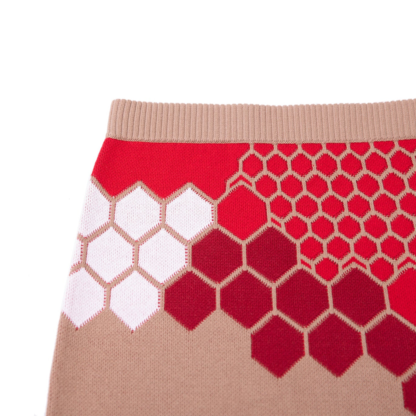 Soft Knitted Honeycomb Skirt