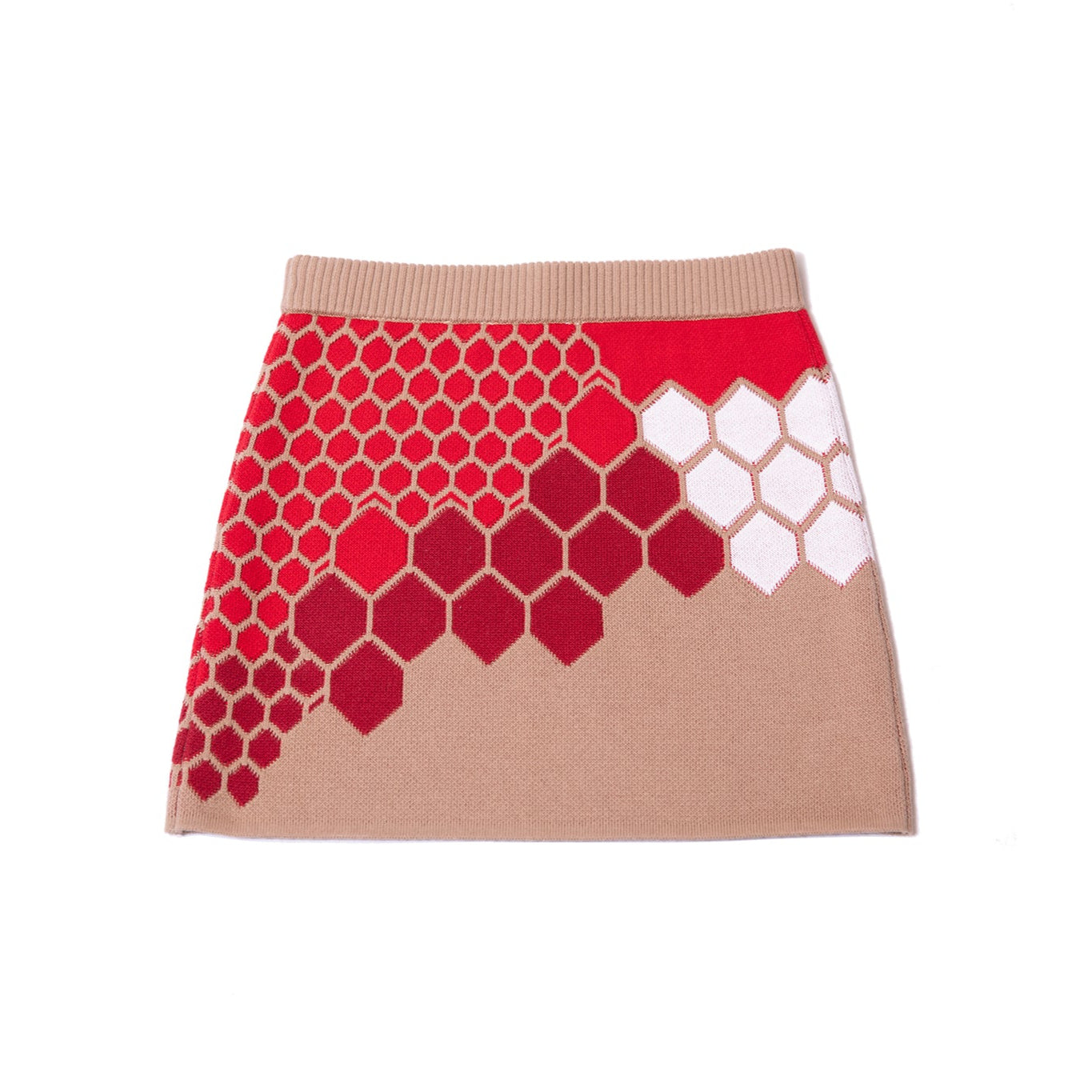 Soft Knitted Honeycomb Skirt