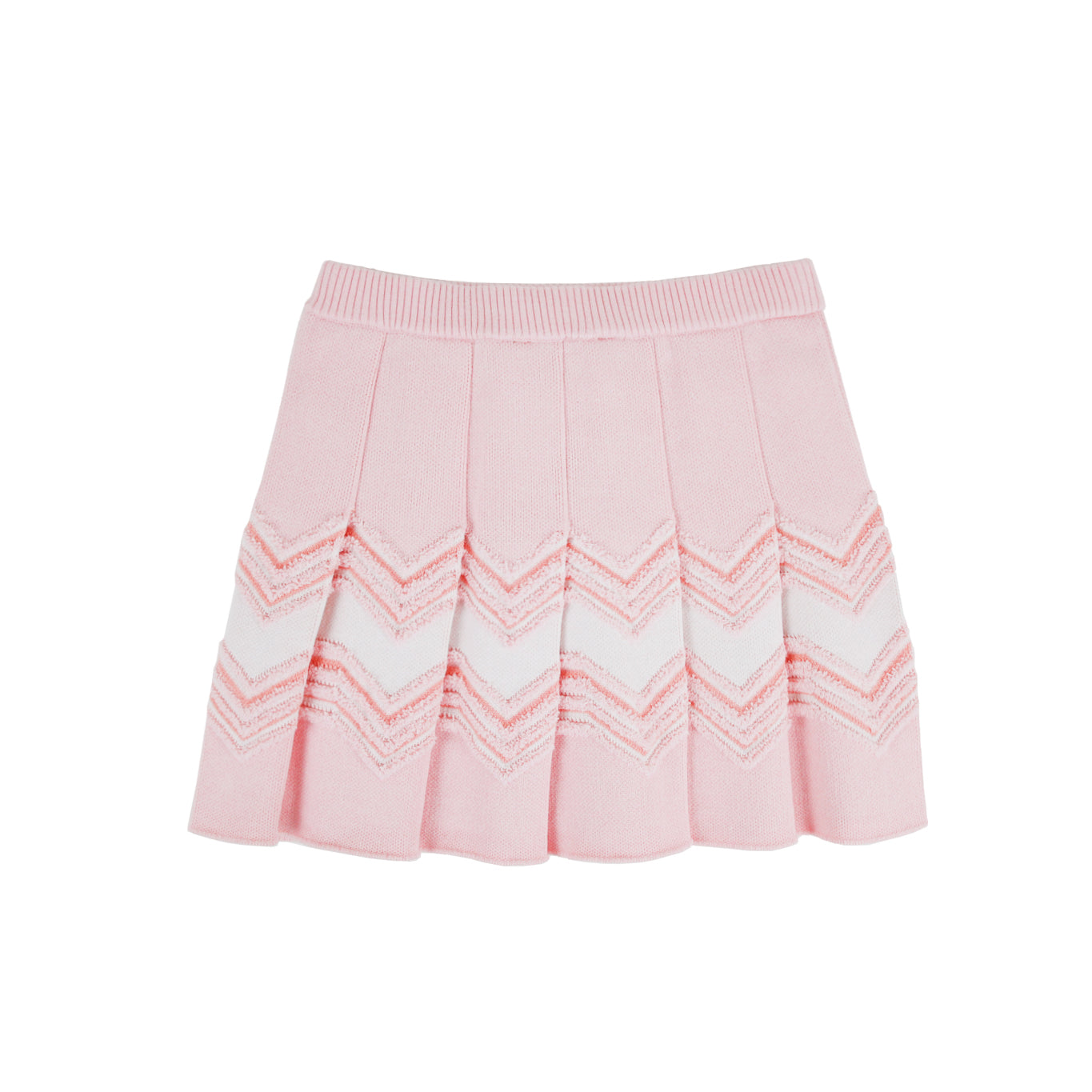 Soft Knitted Buzz Skirt with Pleats