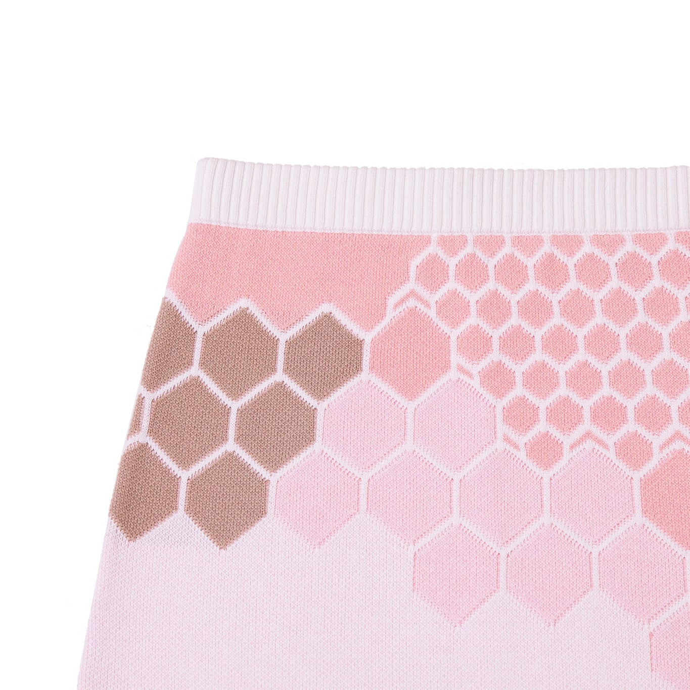 Soft Knitted Honeycombs Skirt