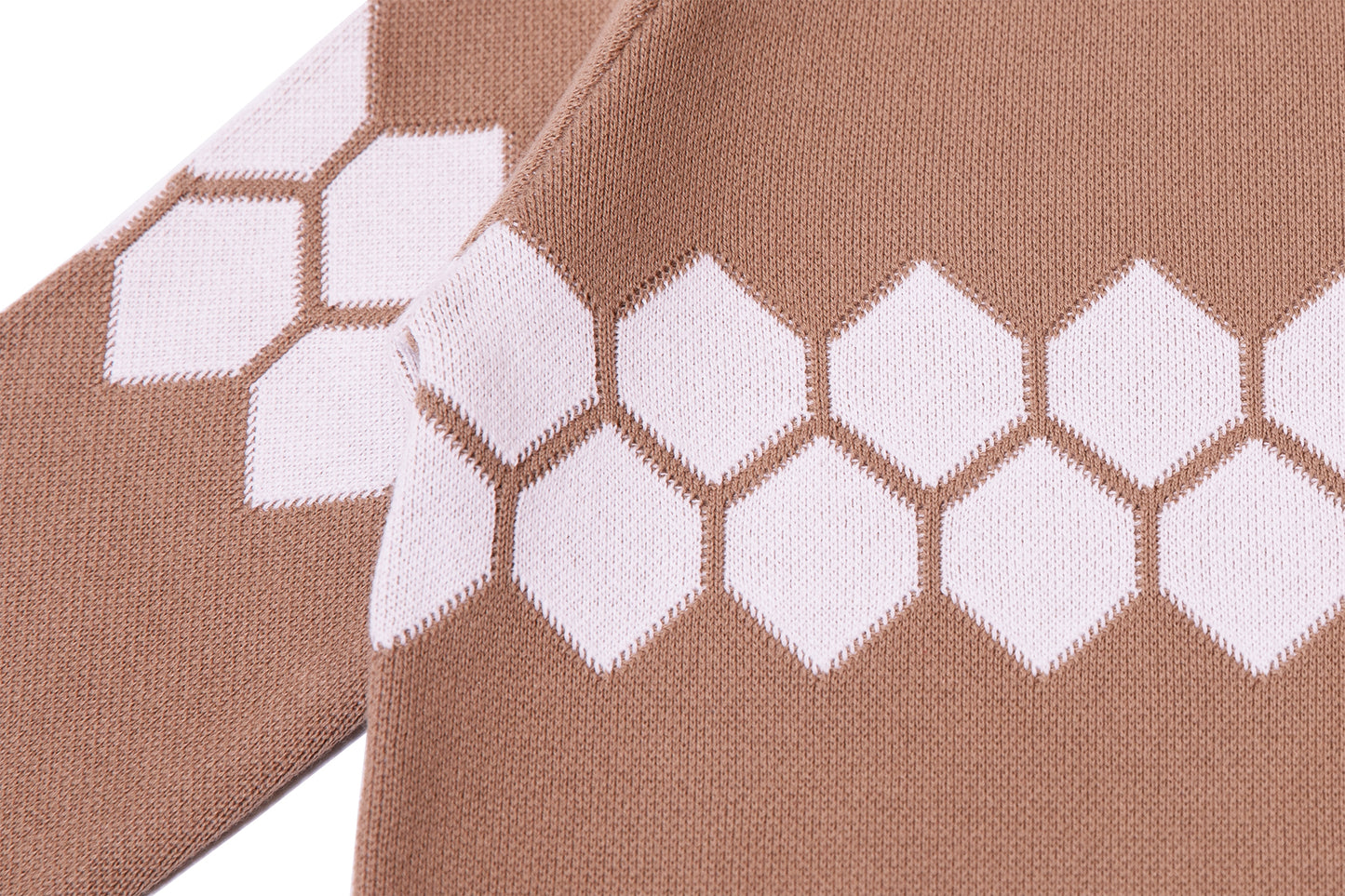 Soft Knitted Honeycomb Sweater