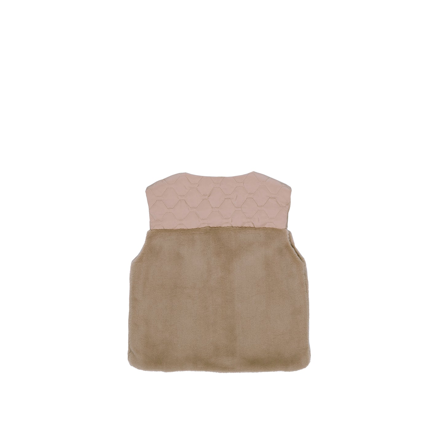 Aurea Quiltad Väst med Fuskpäls