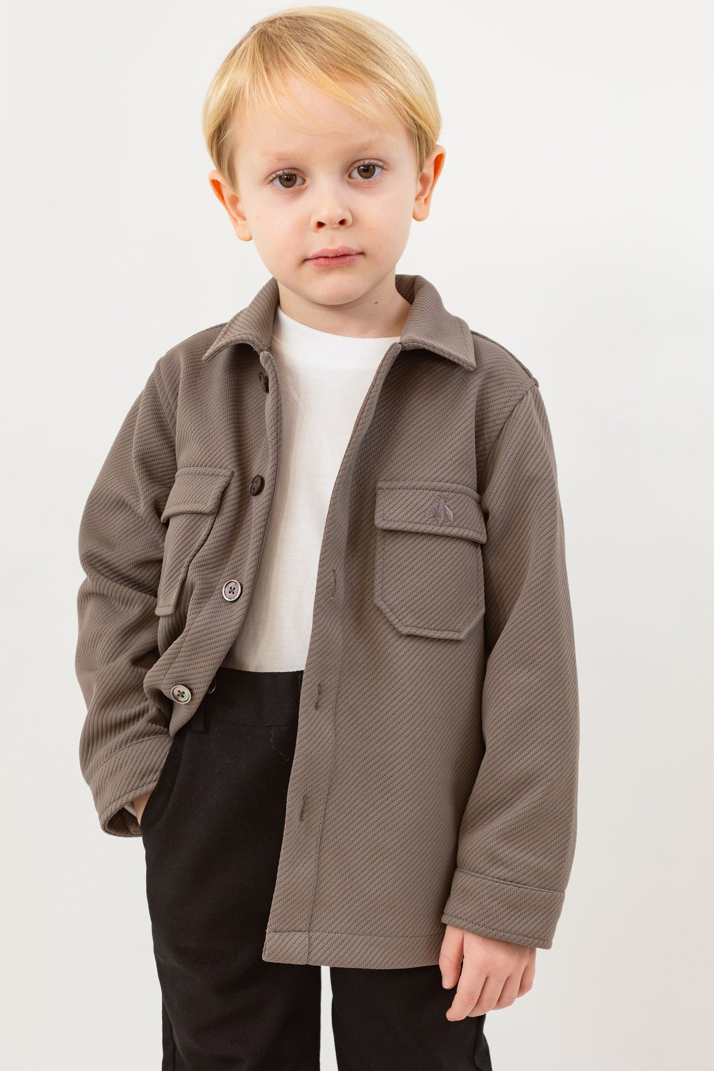 Structured Overshirt with Pockets