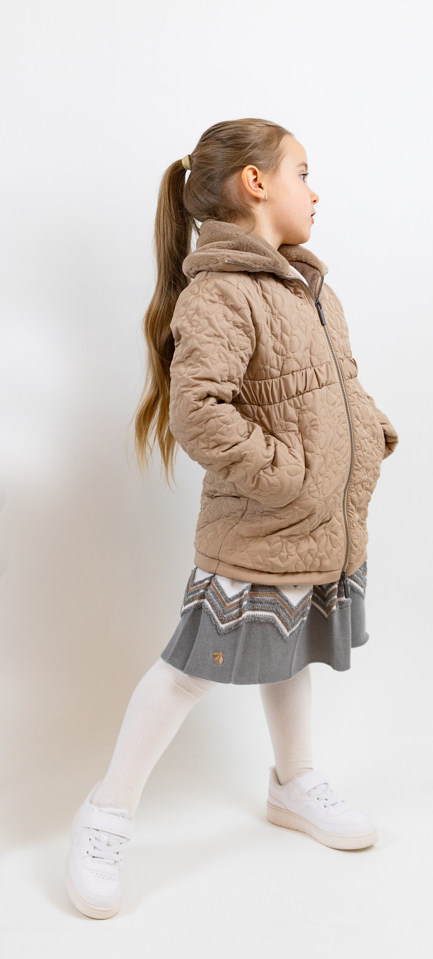 Regina Quilted Long Jacket
