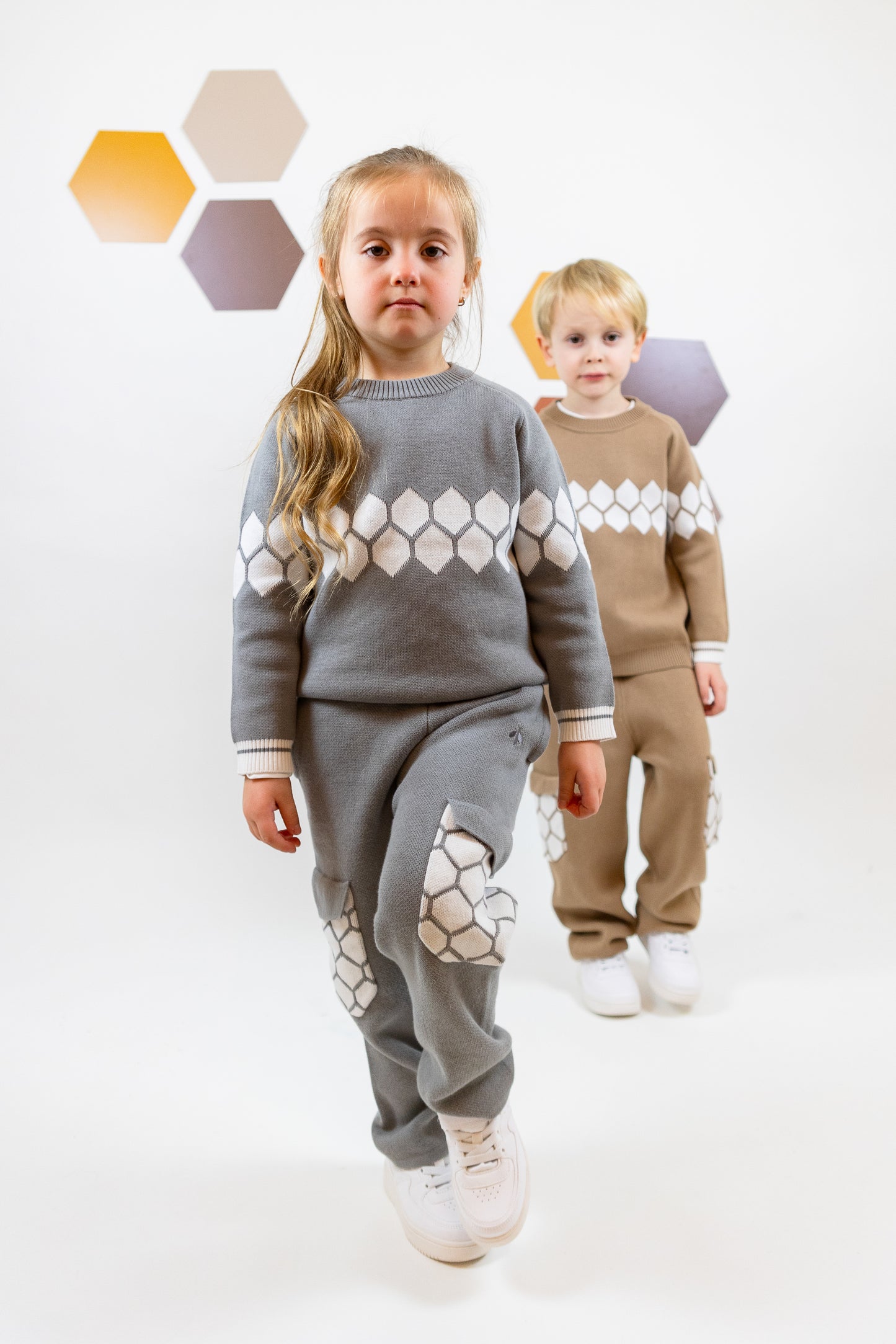 Soft Knitted Honeycomb Sweater