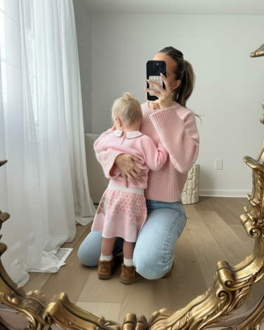 Honeycomb Mjuk Stickad Kjol 