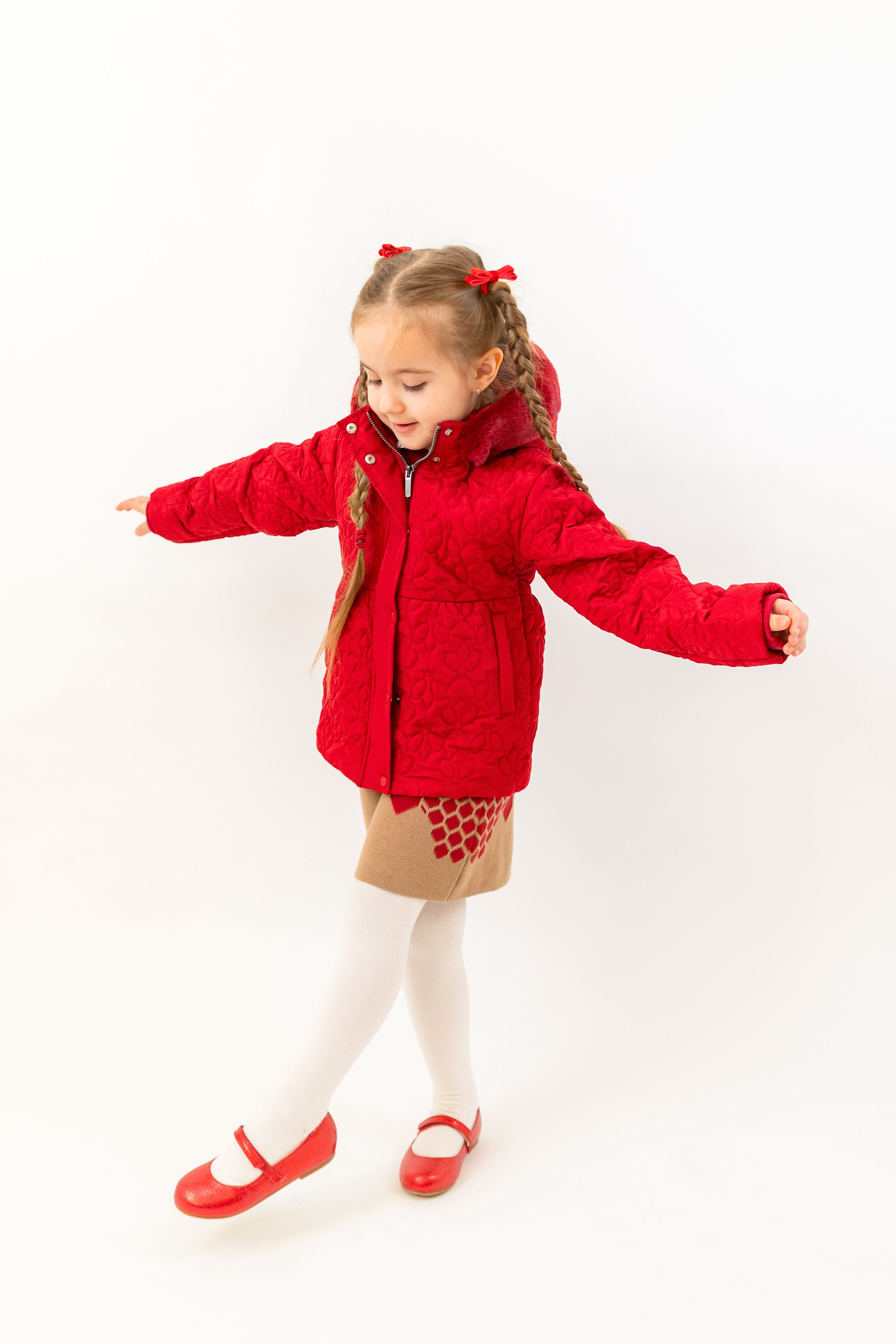 Beatrice Quilted Jacket with Faux Fur Hoodie