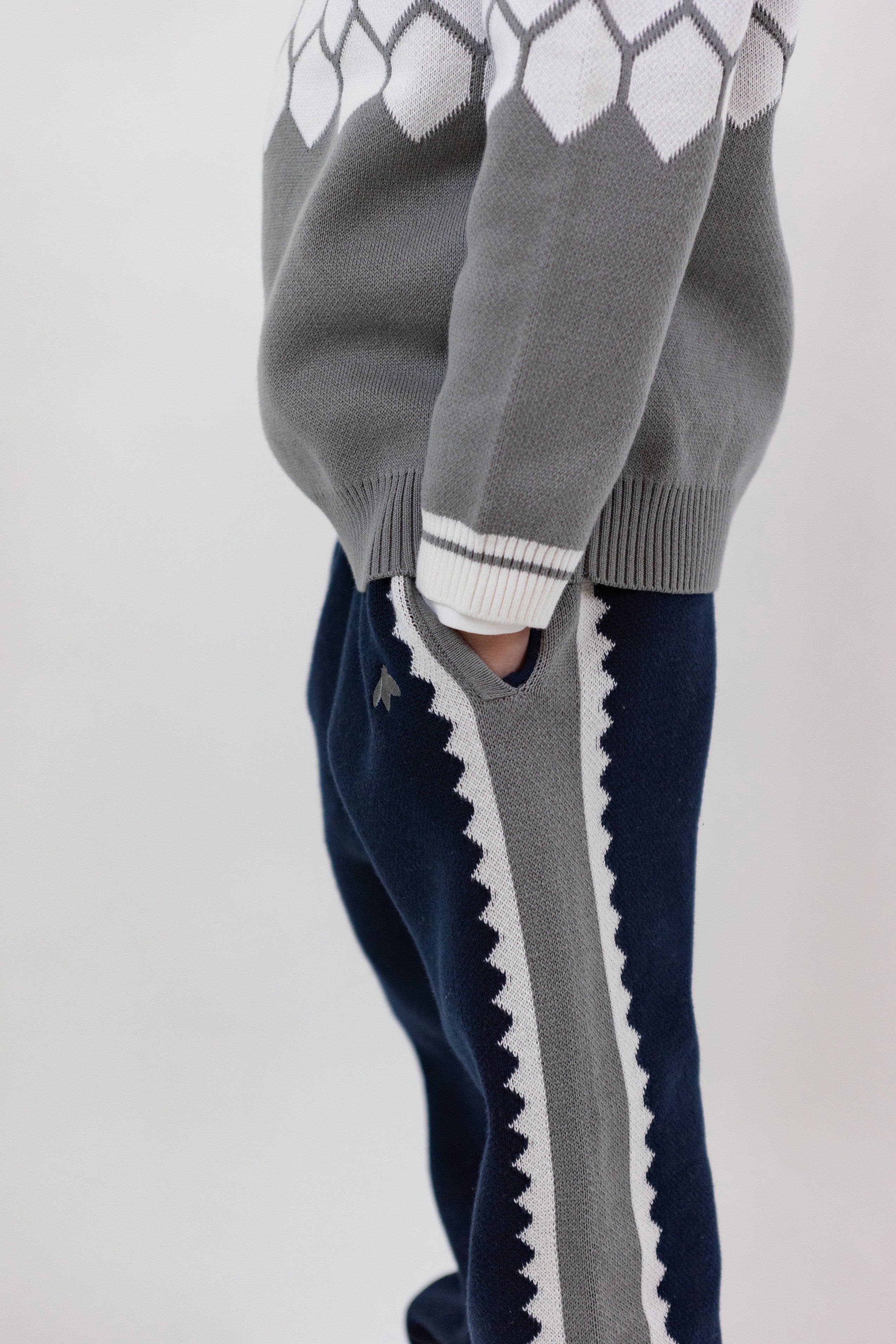 Soft Knitted Honeycomb Sweater