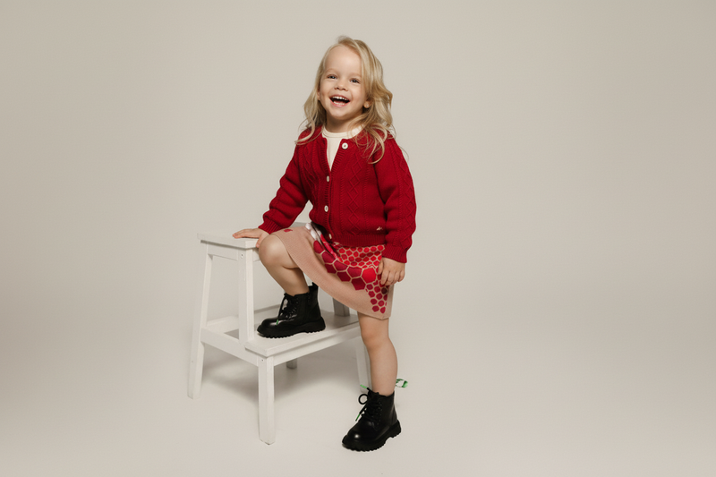 Regalia Mjuk Stickad Cable Knit Kofta