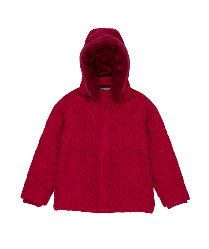 Beatrice Quilted Jacket with Faux Fur Hoodie