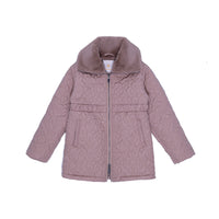 Regina Quiltat Jacka med krage i Fuskpäls