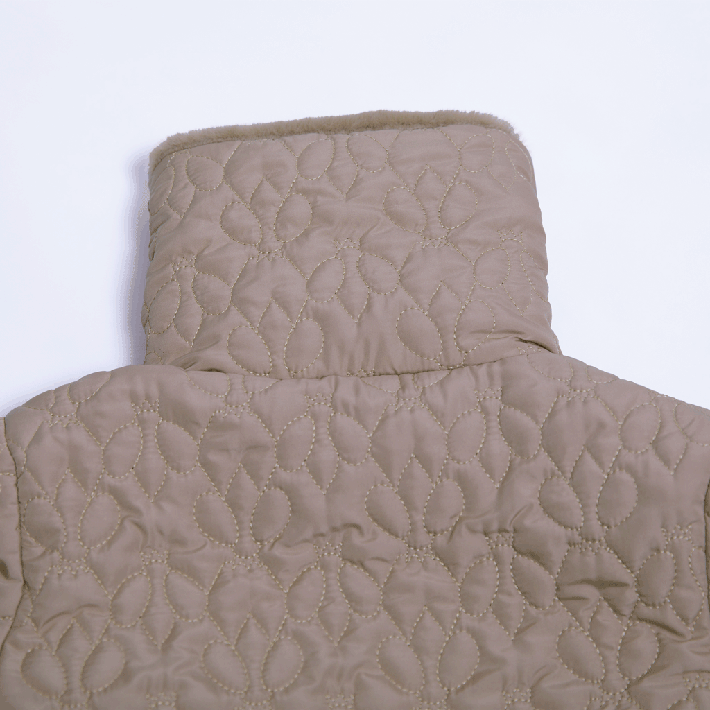 Regina Quilted Jacket with Faux Fur Collar