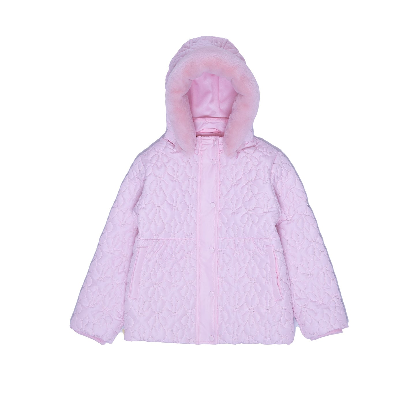 Beatrice Quilted Jacket with Faux Fur Hoodie