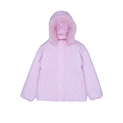 Beatrice Quilted Jacket with Faux Fur Hoodie
