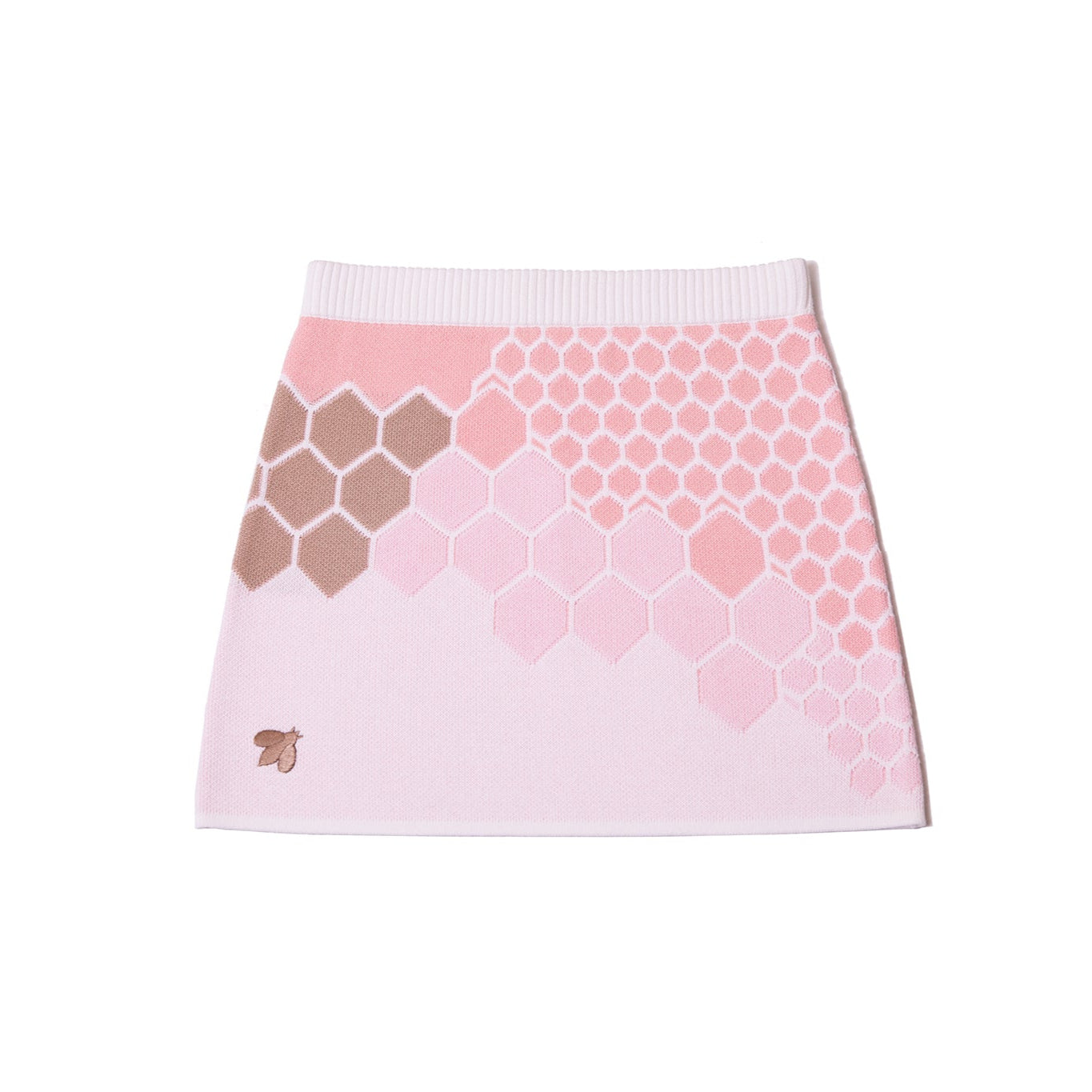 Soft Knitted Honeycombs Skirt