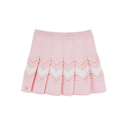 Soft Knitted Buzz Skirt with Pleats