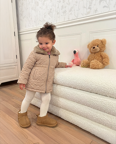 Regina Quilted Jacket with Faux Fur Collar