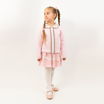 Buzz Plisserad Mjuk Stickad Kjol