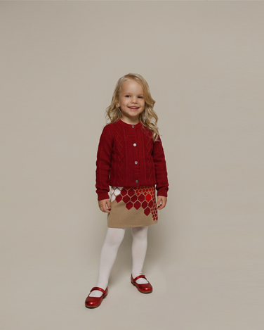 Regalia Mjuk Stickad Cable Knit Kofta