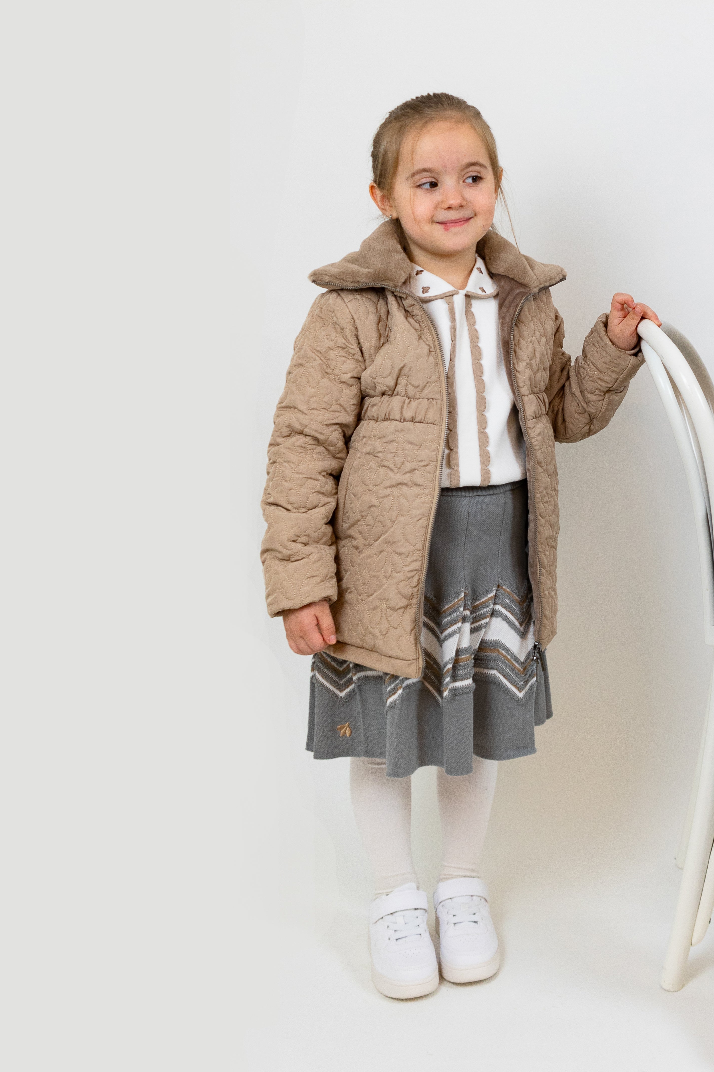Regina Quilted Long Jacket