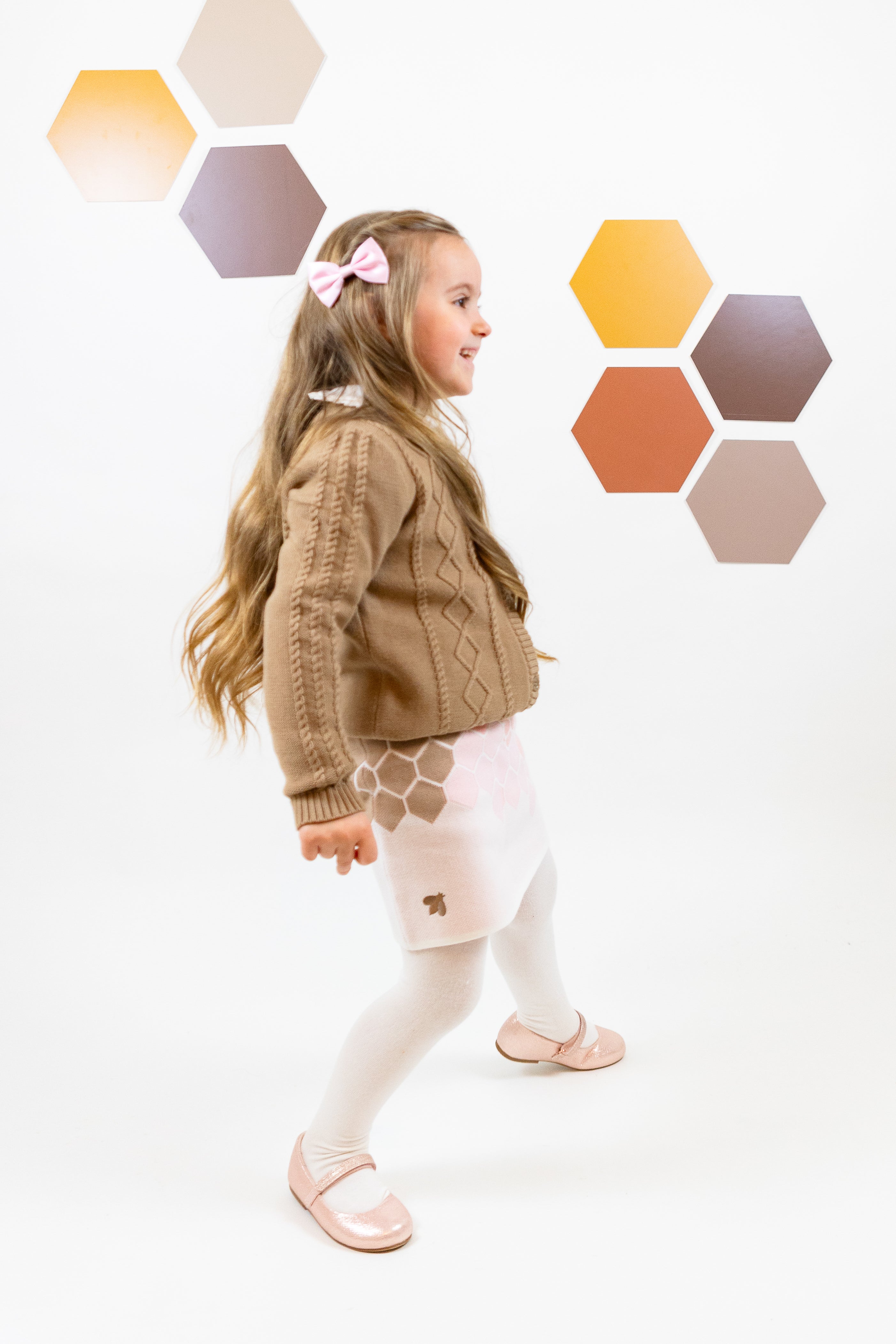 Soft Knitted Honeycombs Skirt