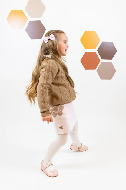 Soft Knitted Honeycombs Skirt