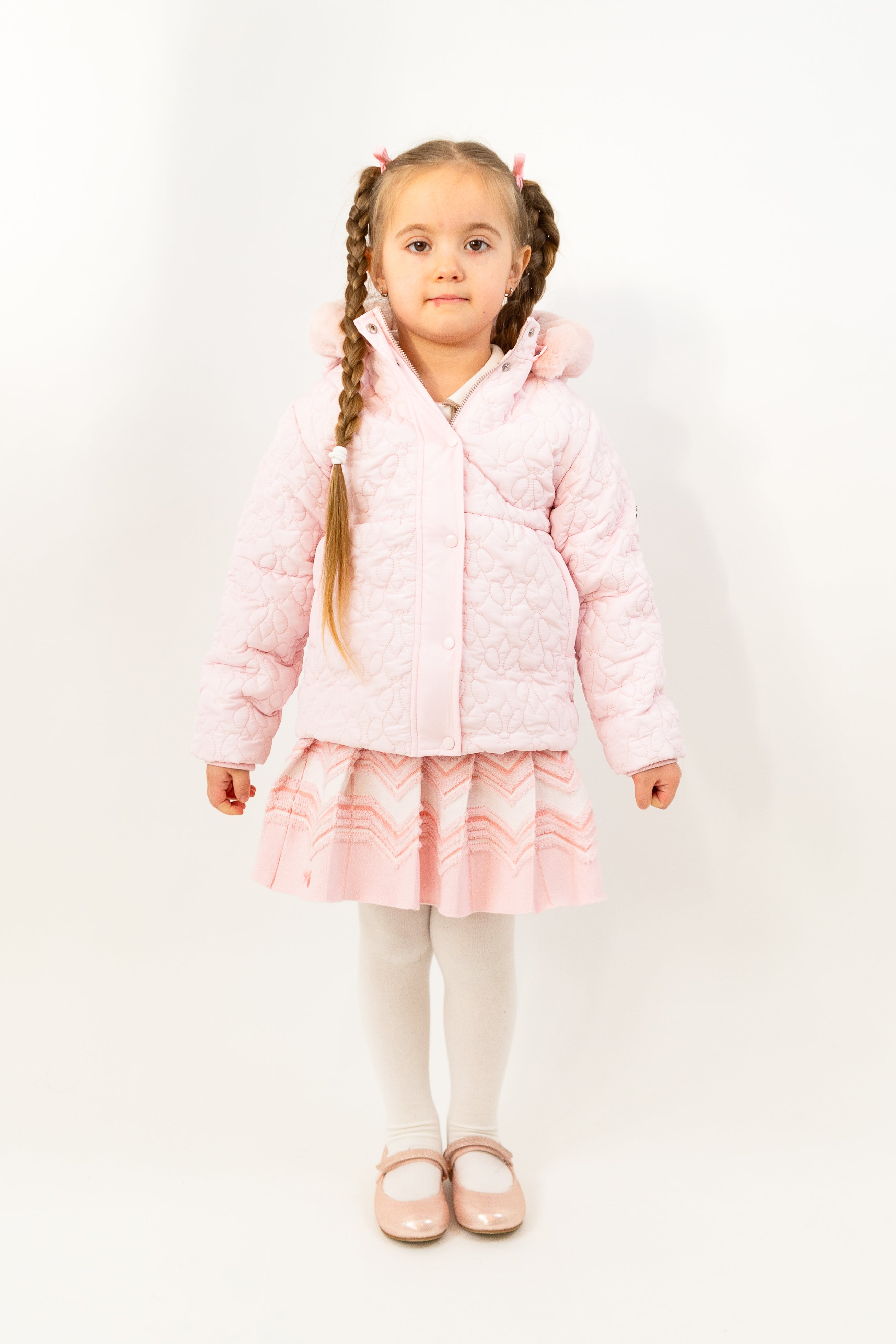 Beatrice Quilted Jacket with Faux Fur Hoodie