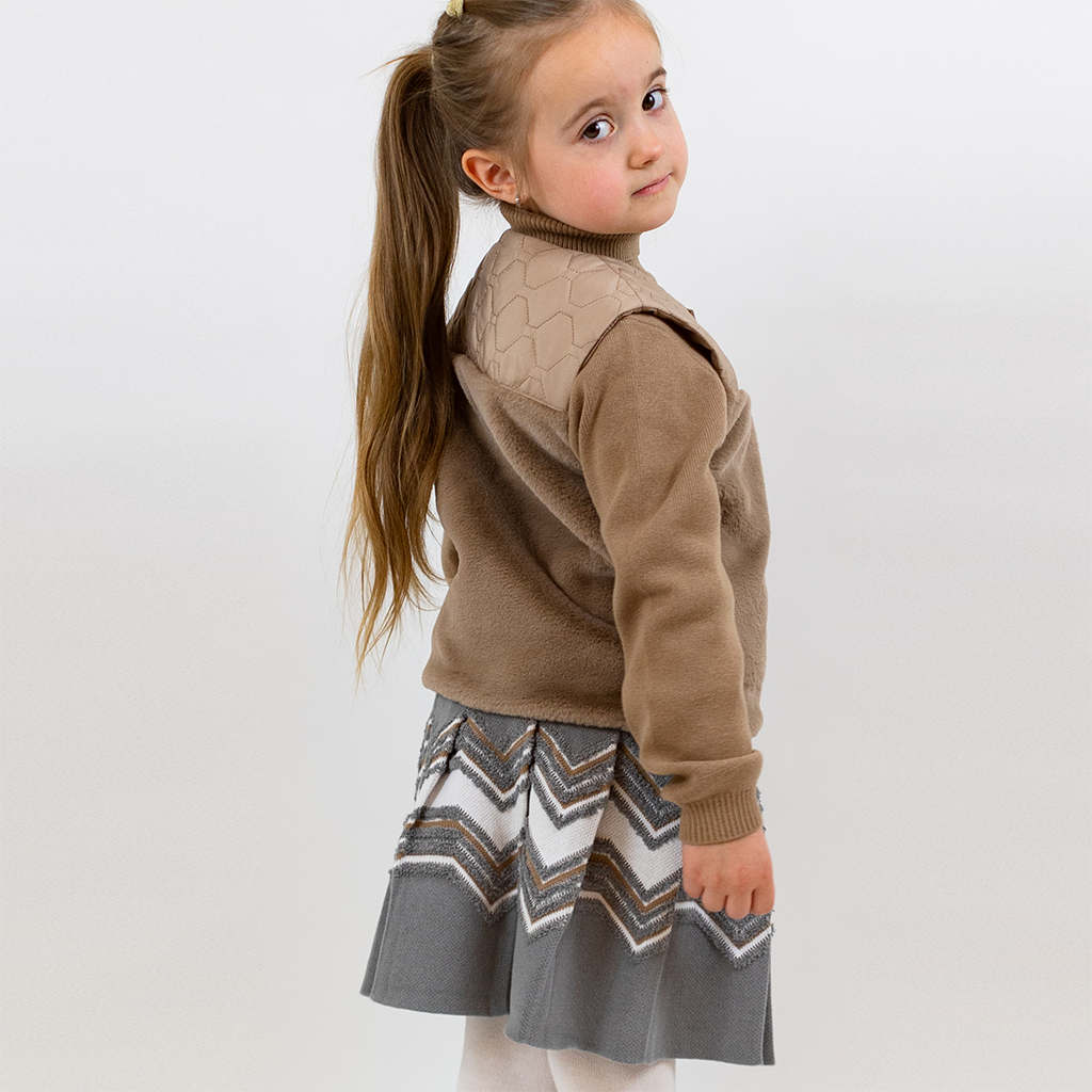 Aurea Quilted Vest with Faux Fur