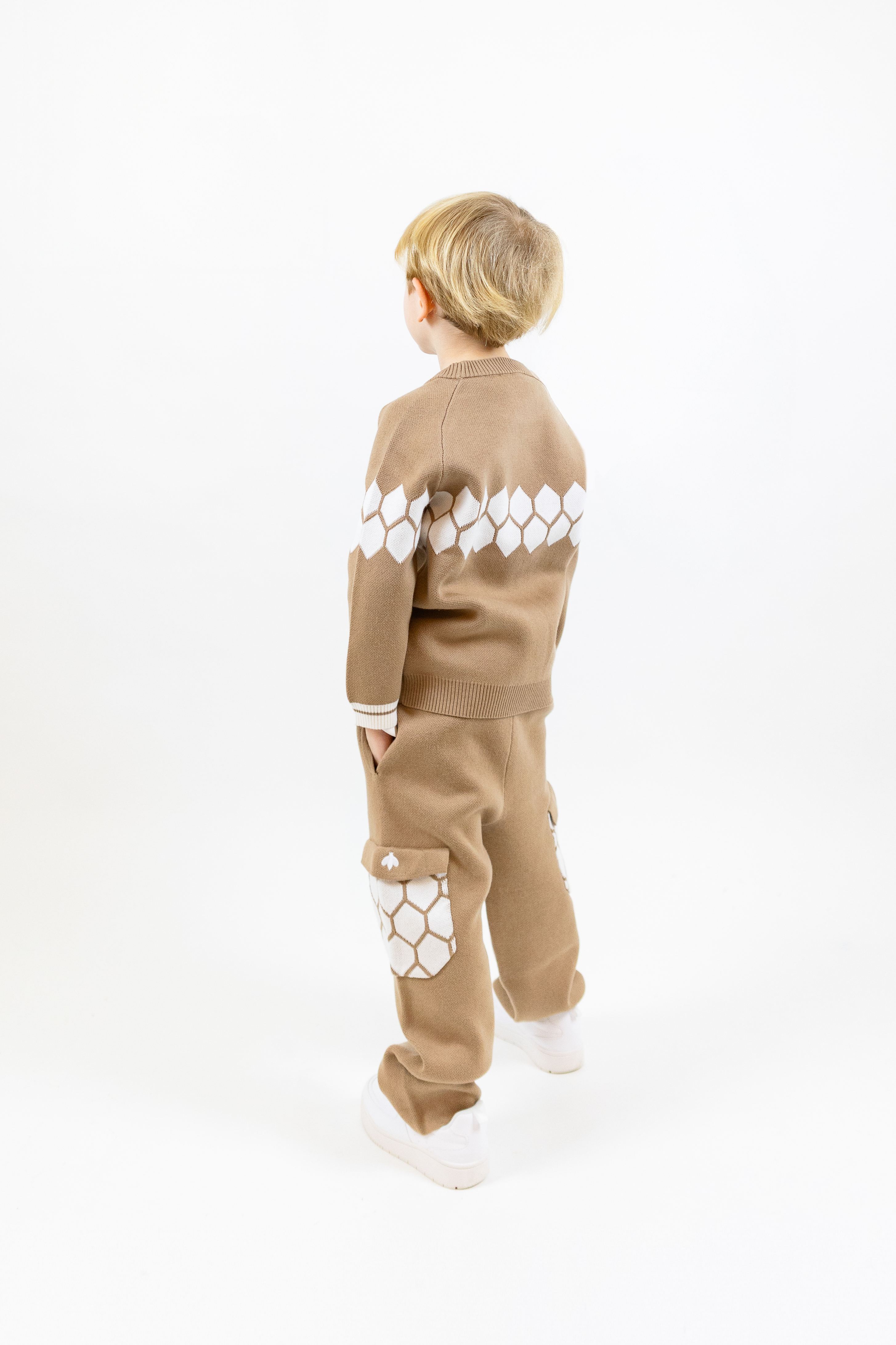 Soft Knitted Honeycomb Sweater