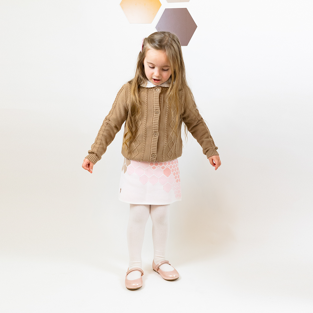 Honeycomb Mjuk Stickad Kjol 