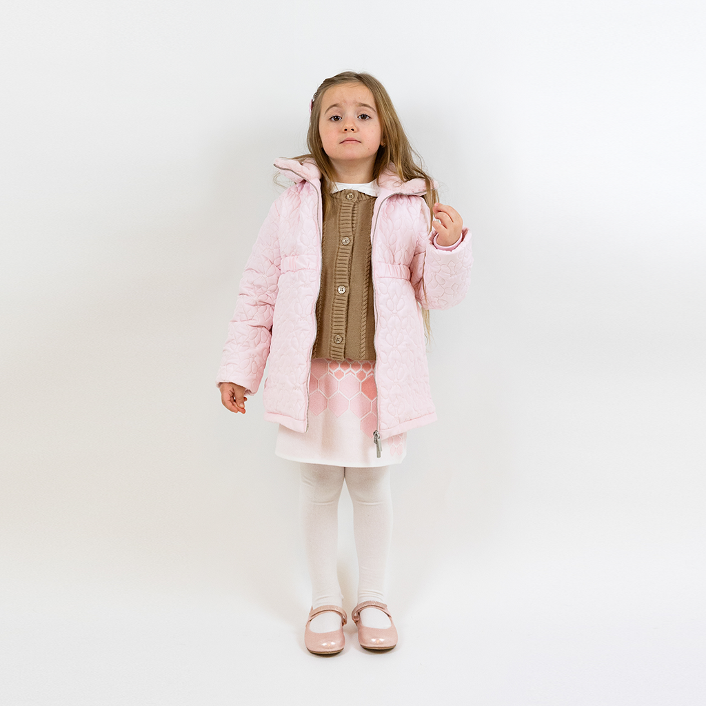 Regina Quiltat Jacka med krage i Fuskpäls